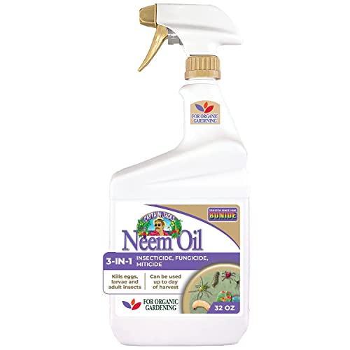 Bonide Captain Jack's Neem Oil 32 oz Ready-to-Use Spray 3-in-1 Insecticide Fungicide Miticide