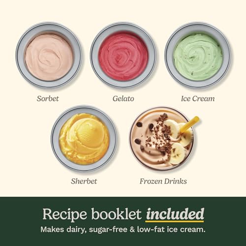 1.5 Qt Automatic Ice Cream Maker Machine for Sorbet & Frozen Yogurt