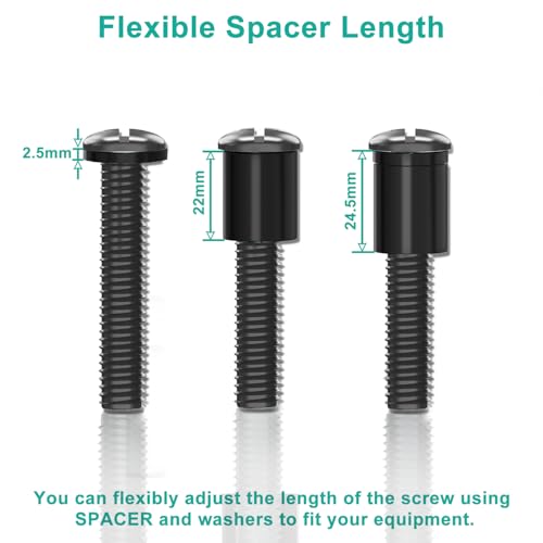 Universal TV Mounting Hardware Kit - M4 M5 M6 M8 Screws, Washers & Spacers