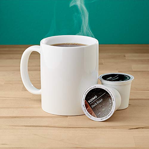 Solimo Dark Roast Coffee Pods 100 Count, 100% Arabica K-Cups