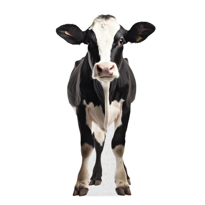 Life-Size Dairy Cow Cardboard Cutout Standee for Parties and Events