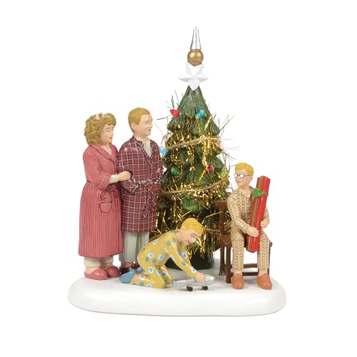Ralphie’s Family Opening Presents Lit Figurine - Department 56 A Christmas Story