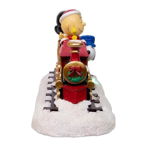 Peanuts Musical Train Table Décor with Snoopy & Friends - Holiday Display