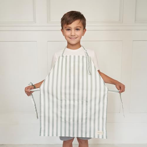Kids Apron for Cooking and Crafts with Pocket - Adjustable Toddler Apron