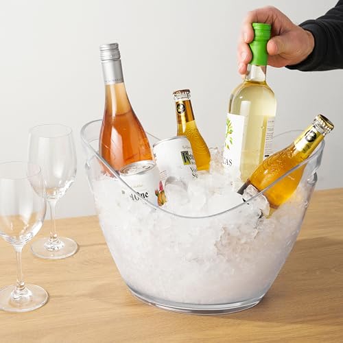 TRUE Acrylic Ice Bucket Set of 1 - 2.11 Gallon Beverage Chiller for Parties & Bars