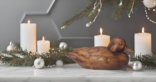Rustic Duck Statue Resin Animal Figurine for Boho Home Decor