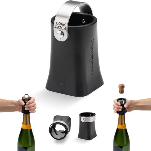 Dreamfarm Champop Champagne Bottle Opener - Twist & Pop Corkscrew with Safety Catch (Variation 1)