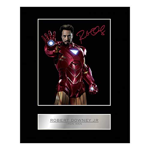 10x8 Inch Mounted Photo Display with Printed Autograph
