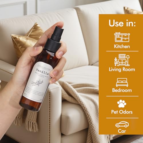 Vanilla Room Spray & Odor Eliminator, Long-Lasting Fragrance Mist - 2 Pack