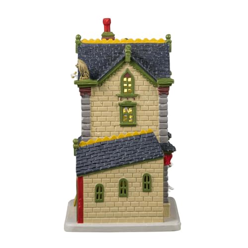 Terror Tavern Lighted Halloween Village Building with LED Lights