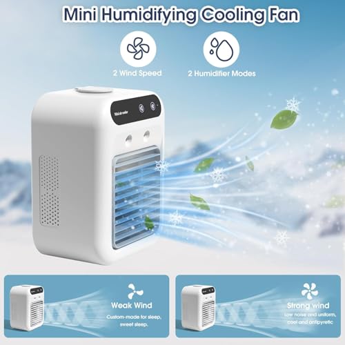 Portable Rechargeable Air Conditioner and Mist Humidifier Fan