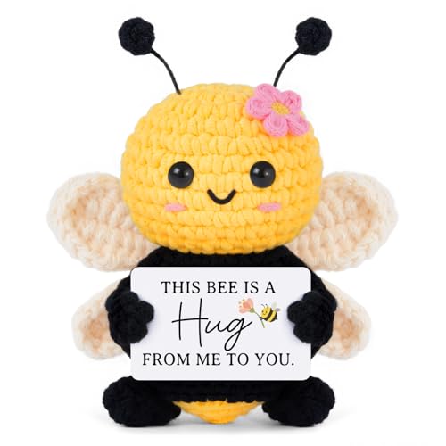 Handmade Crochet Bee Get Well Soon Gift - Soft Recovery Comfort Keepsake