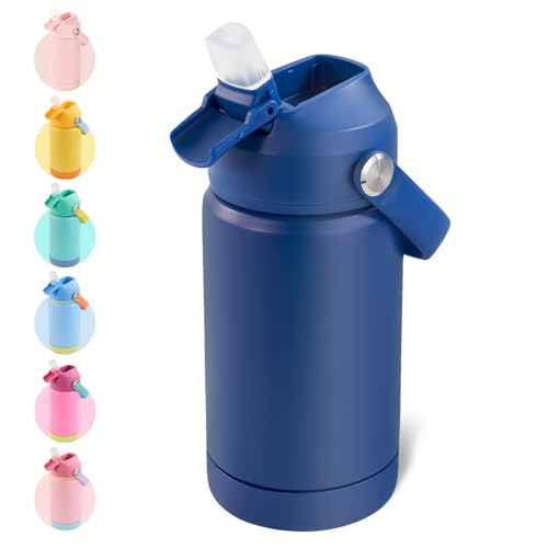 12oz Kids Stainless Steel Insulated Water Bottle with Straw, Leakproof