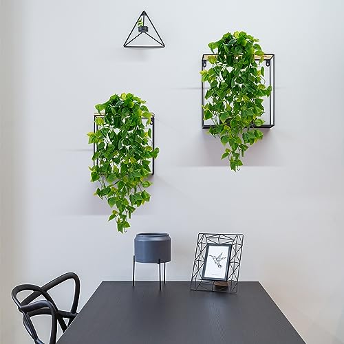 Artificial Hanging Pothos Plants (2-Pack) - 43-Inch Faux Greenery Vines