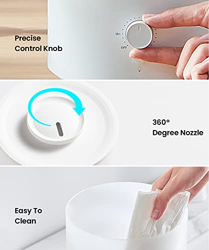 2.5L Cool Mist Humidifier and Essential Oil Diffuser for Bedroom