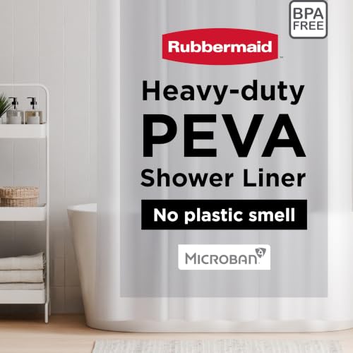 Heavyweight PEVA Shower Curtain Liner 70x72 with Weighted Magnetic Hem