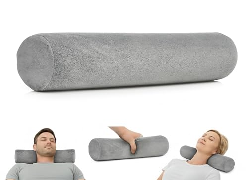 Cervical Neck Roll Memory Foam Pillow - Ergonomic Support for Sleeping