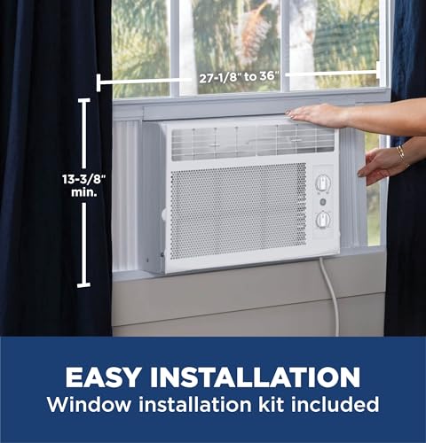 5000 BTU Window Air Conditioner for Small Rooms up to 150 Sq Ft