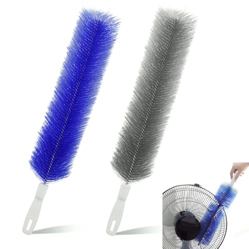 2-Pack Bendable Microfiber Dusting Brush Set for Fans, Vents & Blinds