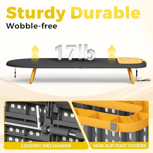 KINGBOARD Small Tabletop Ironing Board 12x32 Foldable Mini Iron Board