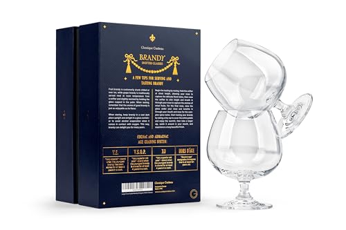 GLASSIQUE CADEAU 21 oz Crystal Brandy & Cognac Snifter Glasses Set of 2