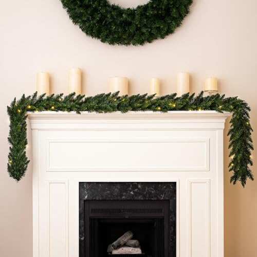 Vickerman 9 ft Camdon Fir Prelit Garland with 200 Warm White LEDs