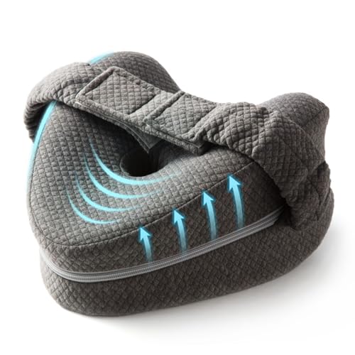 Memory Foam Knee Pillow for Side Sleepers - Sciatica Pain Relief