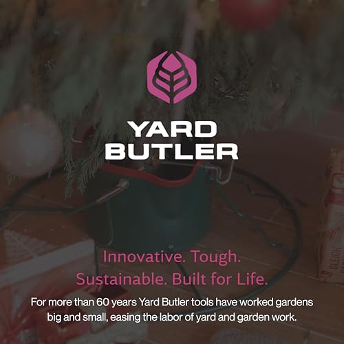 Yard Butler Christmas Tree Stand for 6-11 ft Trees with Water Reservoir, Green
