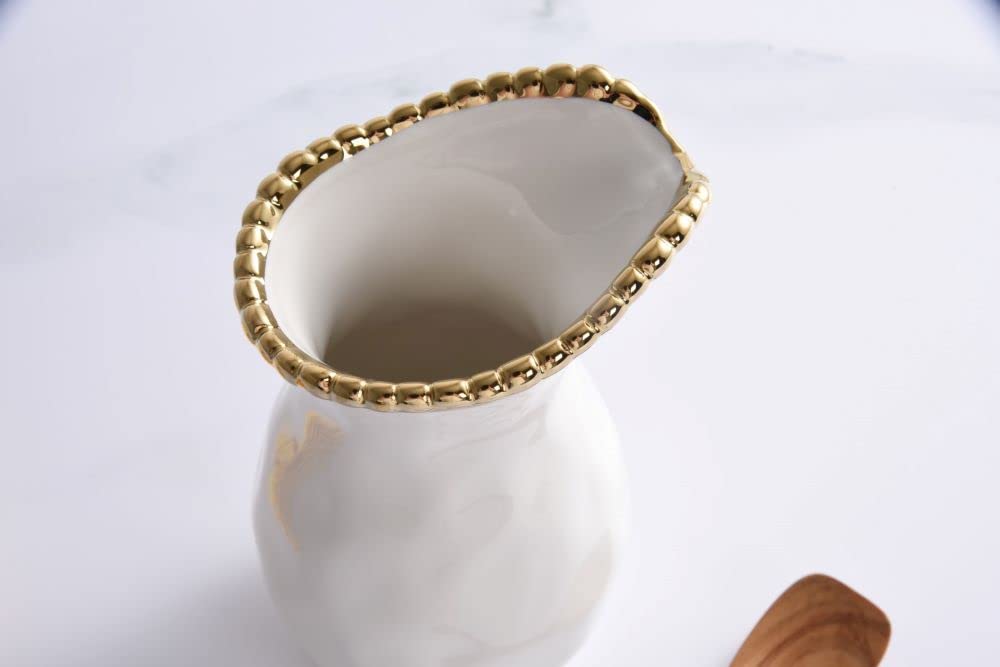 Pampa Bay Golden Salerno, Creamer or Pitcher, 4" x 3.5" x 5.75"