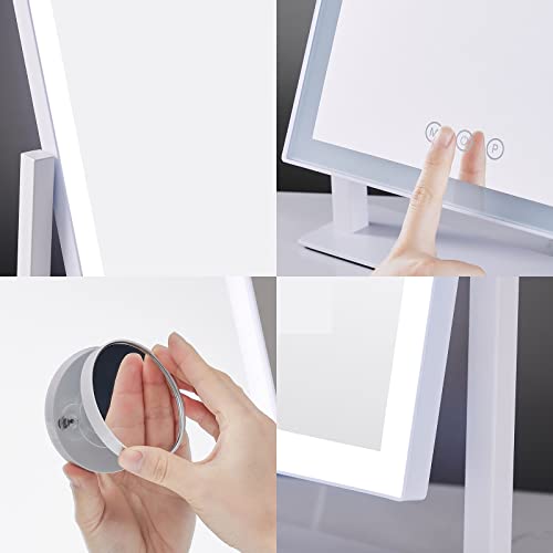 HIEEY Lighted Makeup Mirror, 17.3" x 13" Hollywood Vanity Mirror with