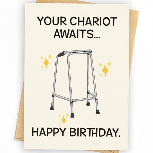Funny Birthday Card - Unique 5x7 Inch Card for All Celebrations