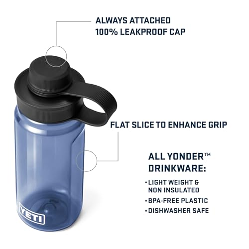 Lightweight BPA-Free Water Bottle with Tether Cap 20 oz