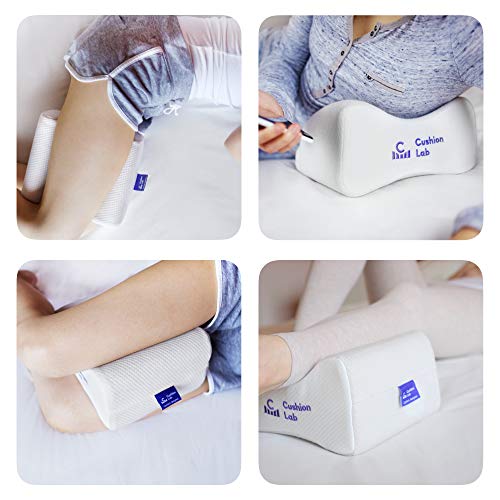 Extra Support Orthopedic Knee Pillow for Side Sleepers - Large Memory Foam Leg Pillow for Back Pain Relief