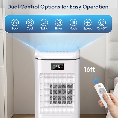 Portable Evaporative Air Cooler Fan 2-Gallon Tank 3 Speeds Remote