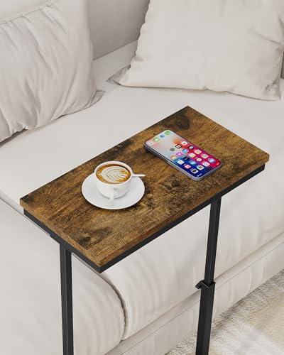 Adjustable Height Side Table, Tall Sofa Couch Table for Living Room
