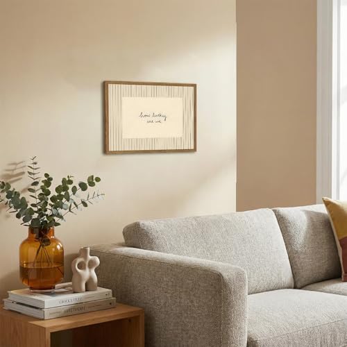 How Lucky Are We Wall Art Trendy Preppy Quote Canvas Print 12x16 Inch Wood Framed
