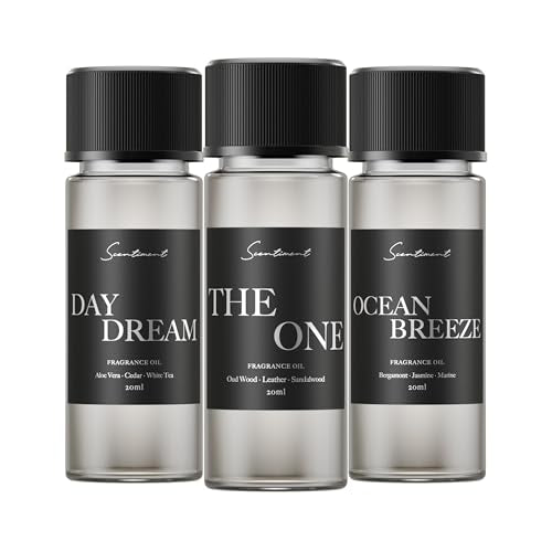 Luxury Hotel Fragrance Oil Set - 3-Pack Cold Air Diffuser Oils (20 ml)