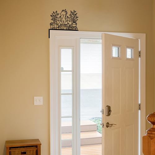 Metal Dragon Door Topper - Decorative Door Frame Corner Wall Art 9x9 Inch