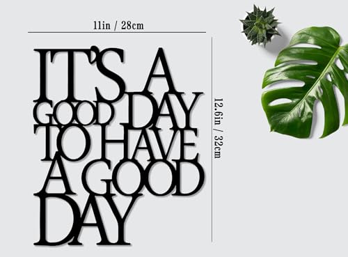 Motivational Metal Wall Art - It's A Good Day Inspirational Wall Decor