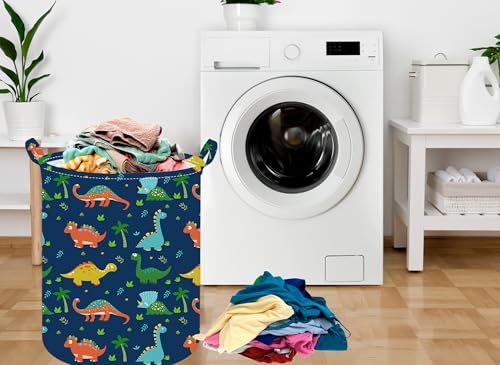 Collapsible Dinosaur Laundry Hamper - Foldable Toy Storage Bin