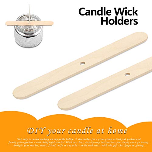 100pcs Wooden Candle Wick Holders - Centering Tools for Candle Making