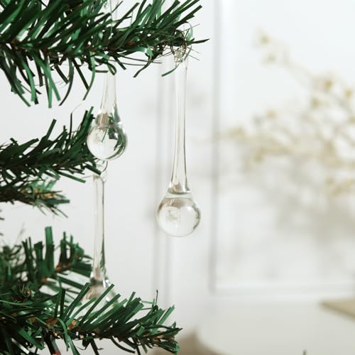 20pcs 3-inch K9 Crystal Teardrop Chandelier Prisms for DIY Decoration