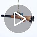 Handcrafted Glass Rifle Christmas Tree Ornament, Western Holiday Decor
