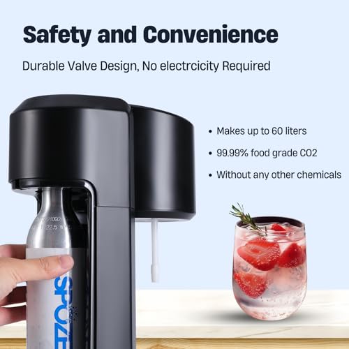 60L Threaded CO2 Cylinder for Screw-in Soda Makers, 6-Pack