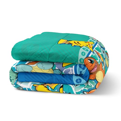 Pokemon First Starters Twin Bed in a Bag Set - 4-Piece Kids Bedding