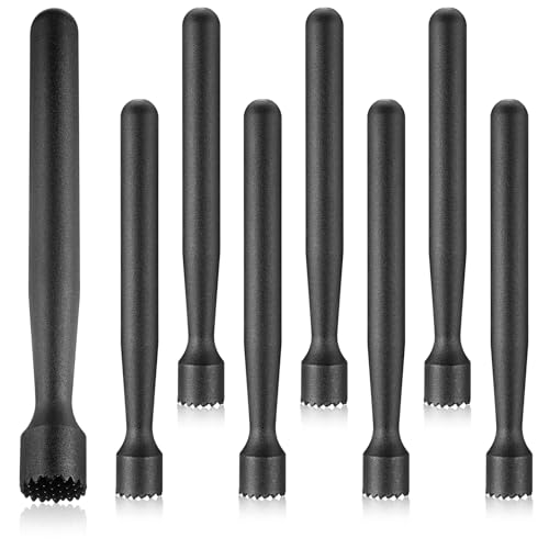Baderke 8 Inch Plastic Cocktail Muddler Classic Set of 8 - Bar & Drink Tools