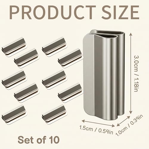 10-Pack Magnetic Curtain Clips - Secure Curtain Closures for Home Decor