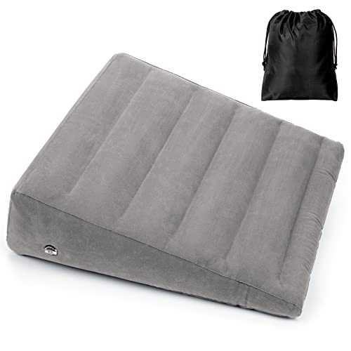 Inflatable Wedge Pillow for Travel & Sleep, Portable Design