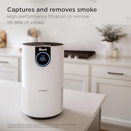 Shark Sense Air Purifier with Pet Filter - 500 sq.ft. Coverage, White, HP102PET