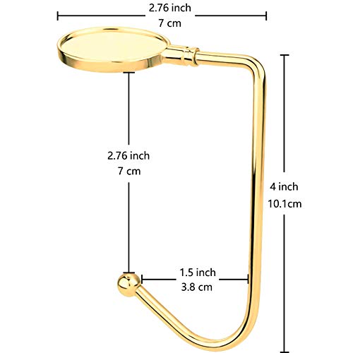 Gold Christmas Stocking Holders for Mantel - 4 Pack Non-Slip Fireplace Hooks